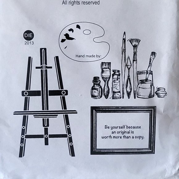 Local King Rubber Stamp Picasso Rubber Stamp Set with Matching Die - Picture 2 of 3